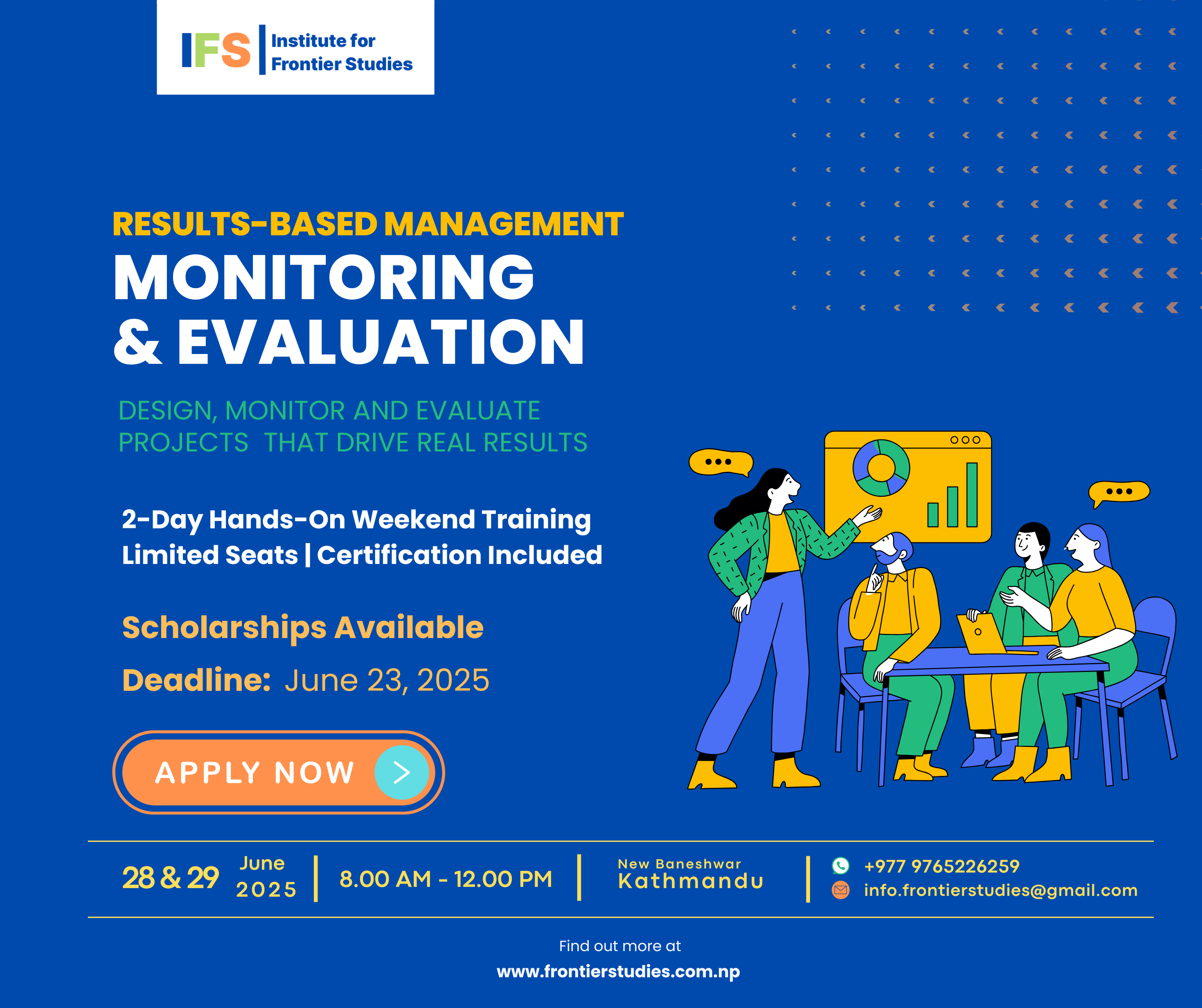 Results-Based Management, Monitoring and Evaluation Training