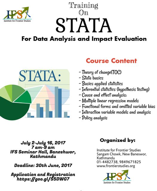 STATA for data analysis Impact Evaluation